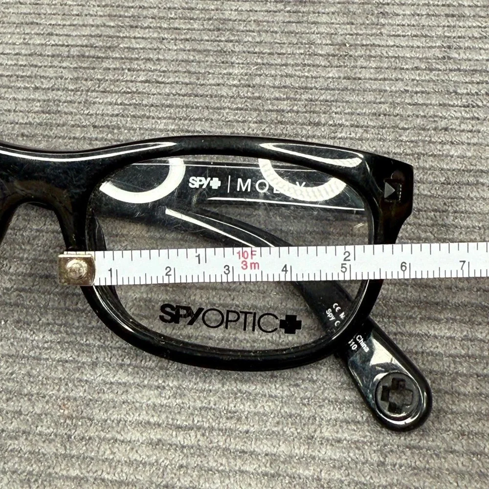 Spy Optic Molly Black Y2k Eyeglasses Frames 52-18-145 Rectangular G10